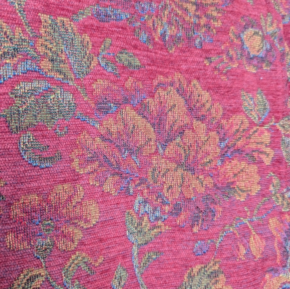 Coldwater Creek Floral Tapestry Jacket XL Boho Vintage Inspired Cropped - Picture 4 of 5